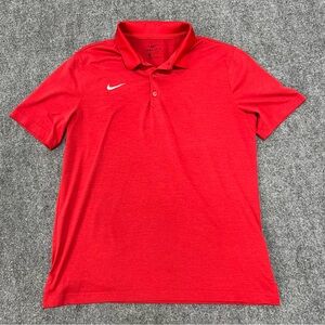 Nike Drifit Golf Polo Red heather men's M